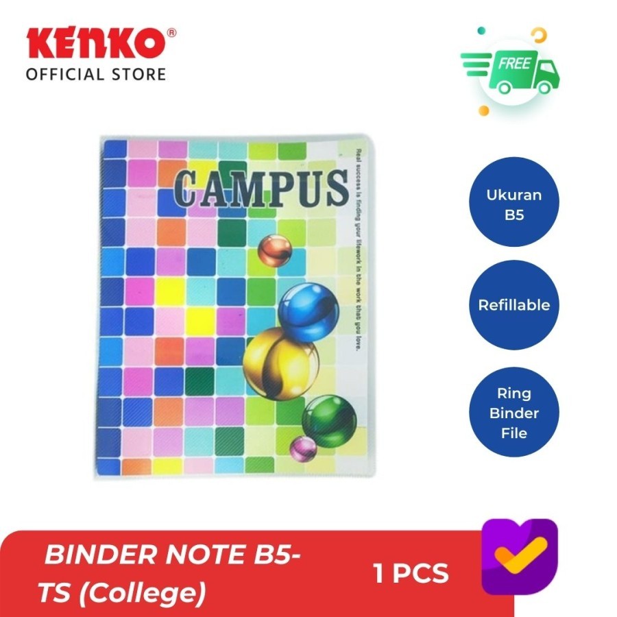 

KENKO BINDER NOTE B5-TS (CAMPUS) - Corak Random