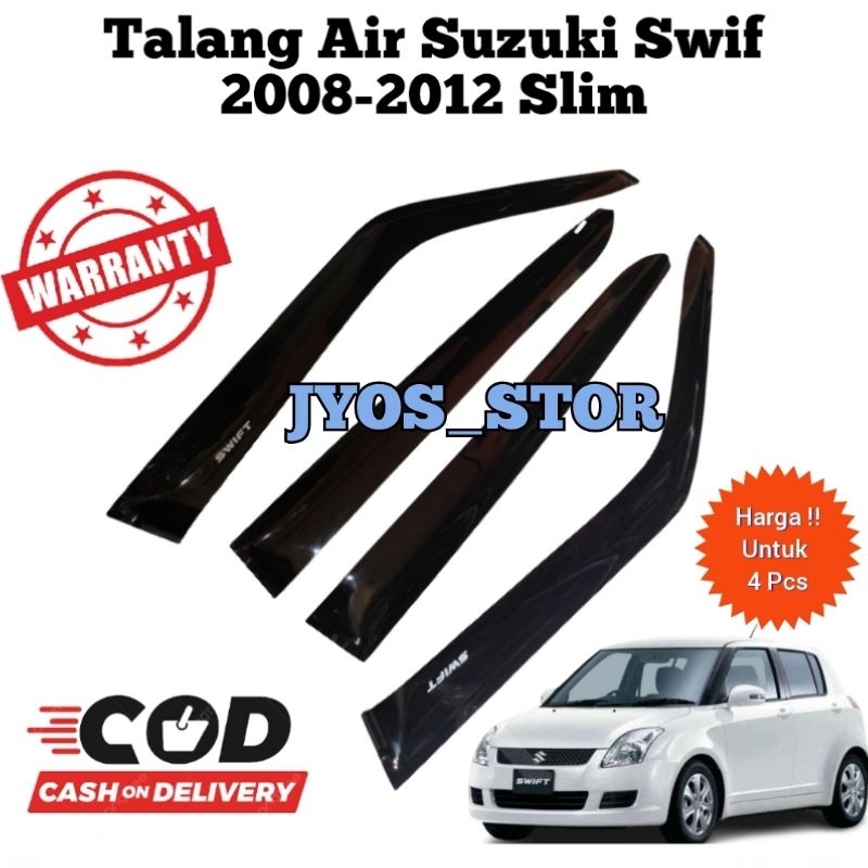 Talang Air Side Visor Suzuki Swift Tahun 2008-2012 Slim