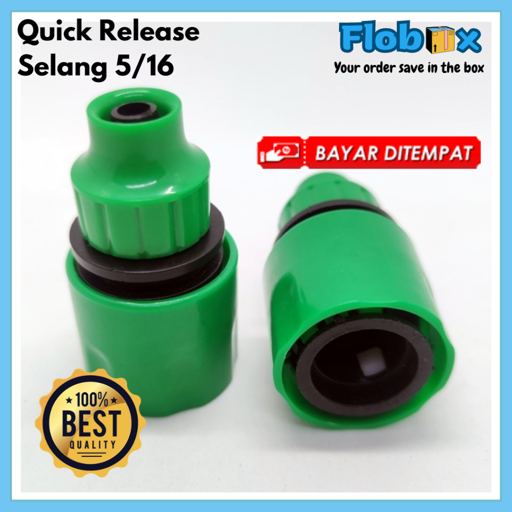 Quick Release Selang Air 5/16 Inch Konektor Sambungan Selang Air 5/16 Inch