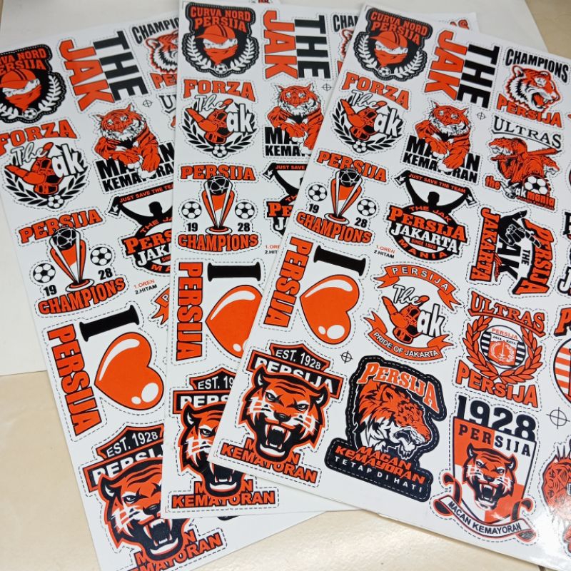

Stiker Persija Jakarta the jack ukuran 43×36cm / Stiker Persija isi 20pcs