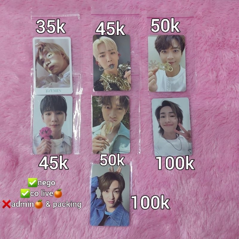 PC Official SHINee Onew Key Minho Taemin TC The Moment Of Shine, Pink Christmas Bene Ktown Album Har