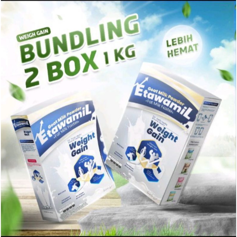 

BUNDLING ETAWAMIL WEIGHT GAIN susu gemuk nafsu makan penambah berat badan halal BPOM RI 1kg