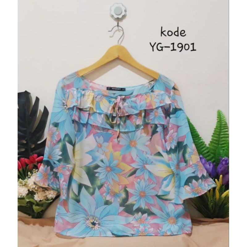Blouse Ruffle Sifon (YG-1901)