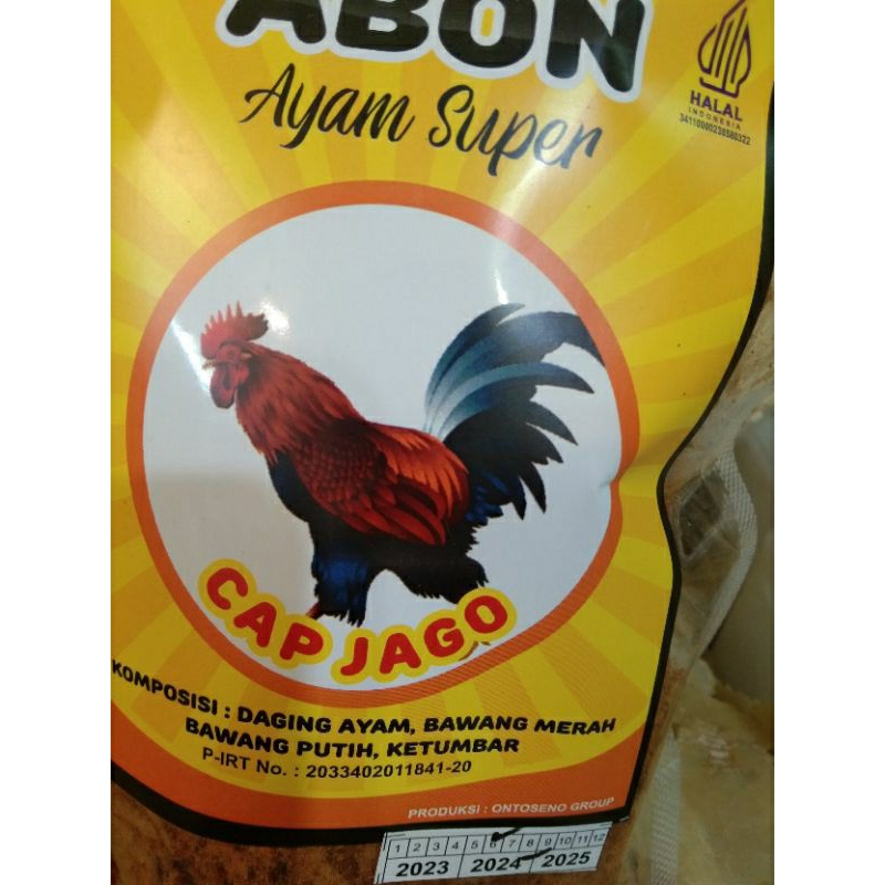 

Abon ayam super cap jago enak gurih