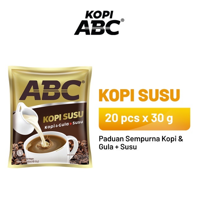 

Kopi ABC Susu 1 Bag (20 x 30 gr)