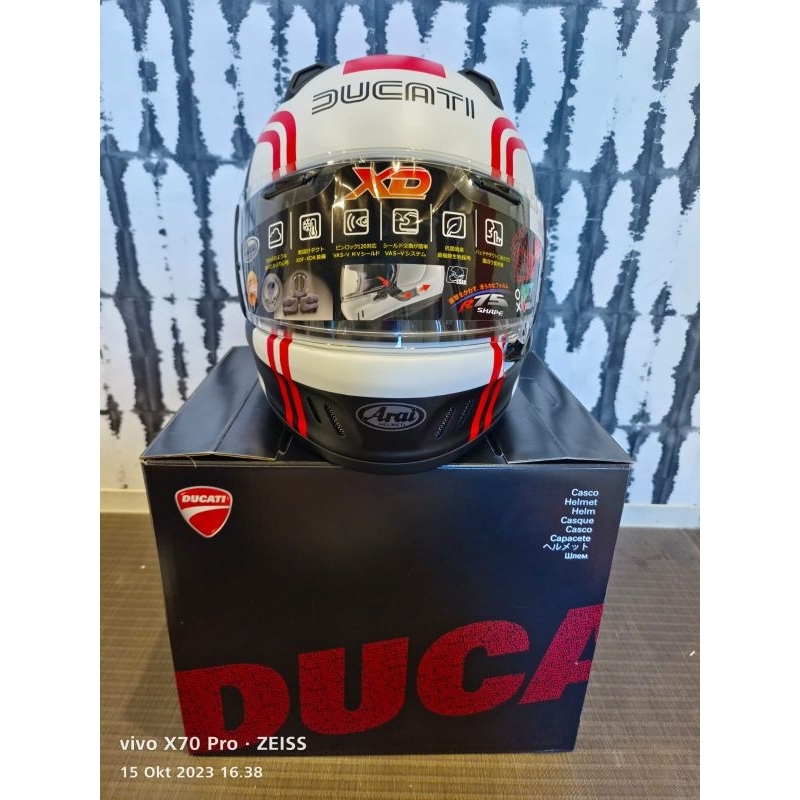 Helm DUCATI ARAI DX full face asli Jepang
