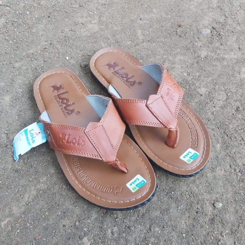 Sandal Jepit Pria Lois Kulit Terbaru - Sendal Jepit Kulit Termurah