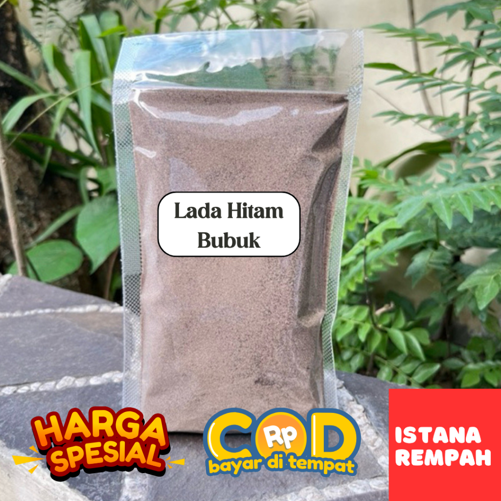 

Lada Hitam Bubuk Isi 100gr Asli 100% Bubuk Merica Hitam Kualitas Super Bumbu Dapur