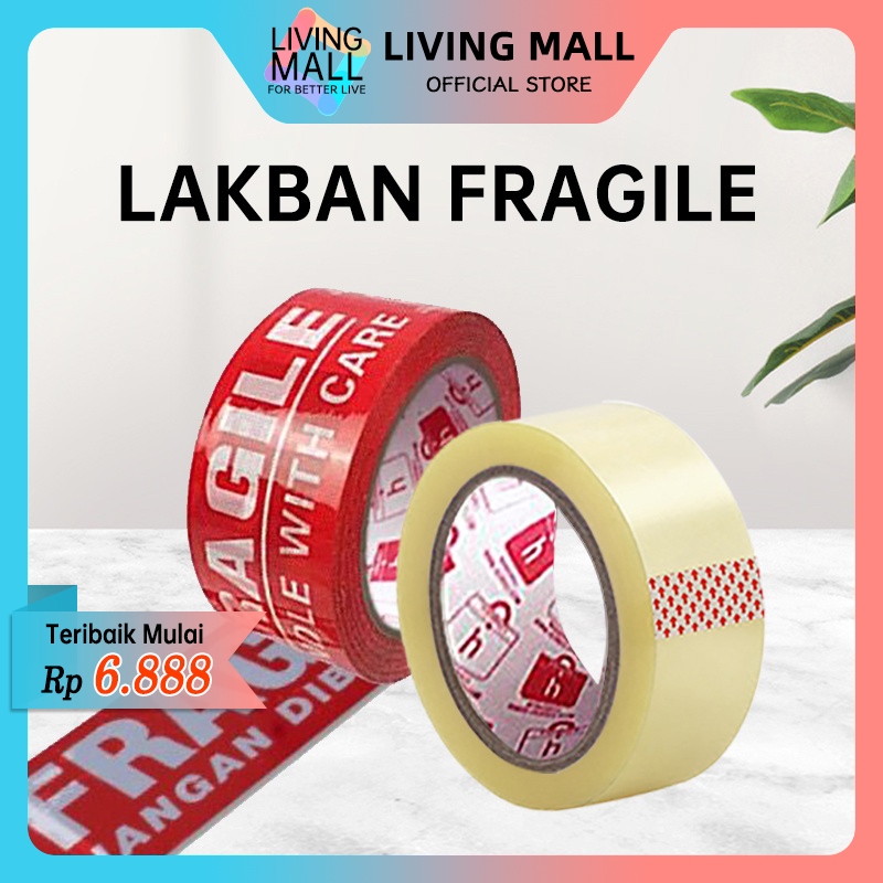 

Lakban Bening 80 Yard / Lakban Fragile Merah Star Tape 50 Yard / Isolasi