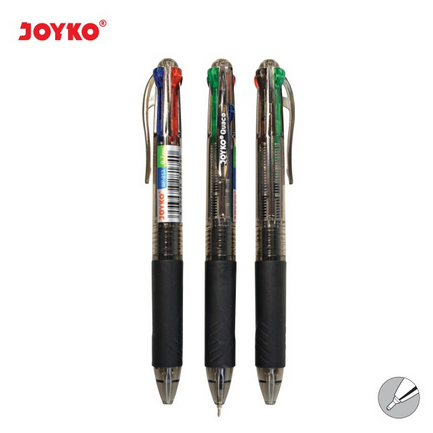 

Ball Pen BP-213 (Quaco) Pulpen Joyko 4 Warna Dengan Ujung Puplen 0.7