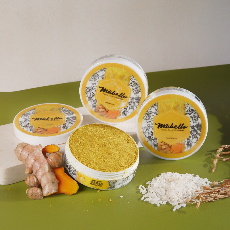 masker wajah mabello/masker temulawak