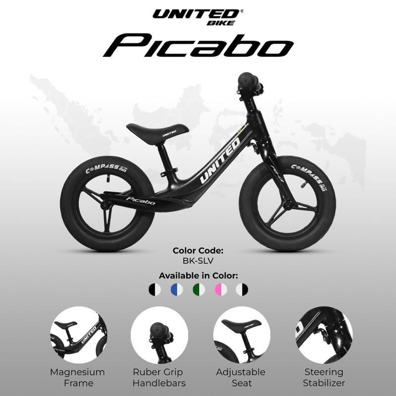 PUSH BIKE BALANCE BIKE UNITED PICABO