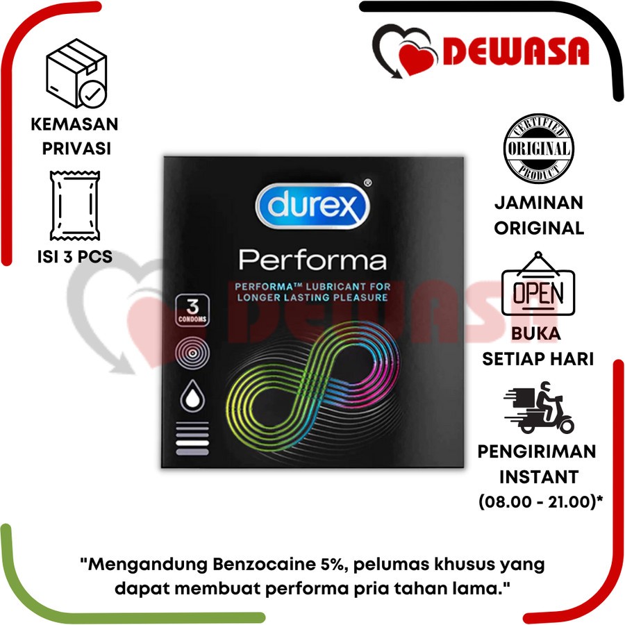 Durex Kondom Performa – 3 Pcs