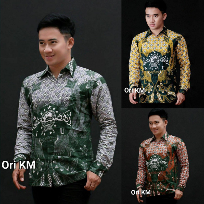 Kemeja Batik Pria NU Lengan Panjang | Baju Batik NU Pria Lengan Panjang | Seragam Batik NU Pria Leng