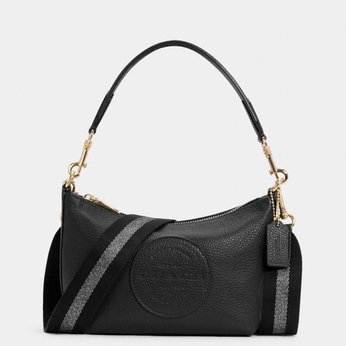 Tas Coach 2829 DEMPSEY SHOULDER BAG with PATCH - Hitam