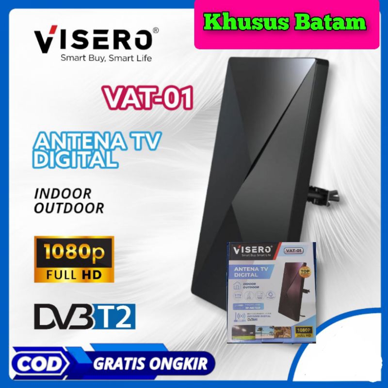 Antena Visero Vat-01 outdoor indoor antena tv digital 1080p Dv3 T2 (KHUSUS BATAM)