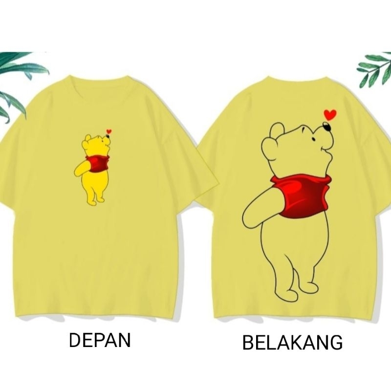 KAOSLAGI Kaos Karakter Wanita Kaos Pooh Kaos Pooh Wanita Kaos Lucu Wanita Kaos Pooh Dewasa Unisex