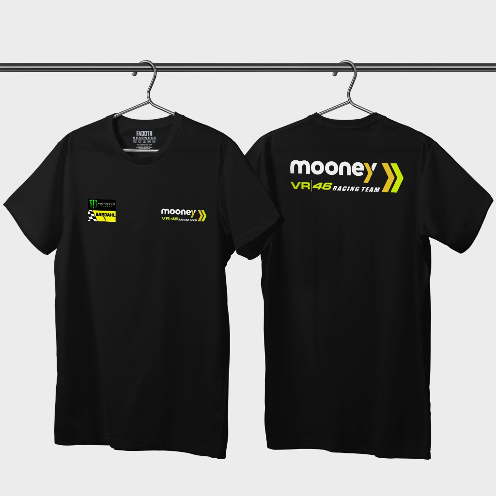 Kaos MotoGp Mooney Vr 46 Racing Team 2024 Katun Combed 30s Terbaru - Kaos MotoGp 2023/2024