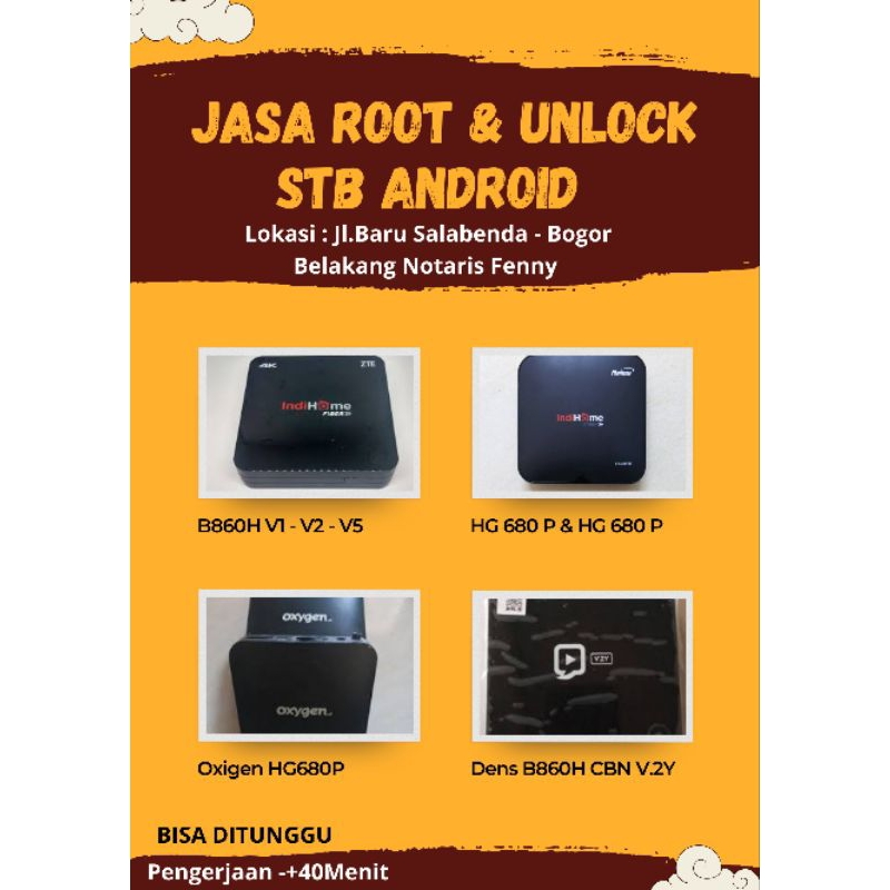 Terima Jasa Root Unlock STB Android B860H || HG680P/FJ || STB DENS v2y || STB OXYGEN