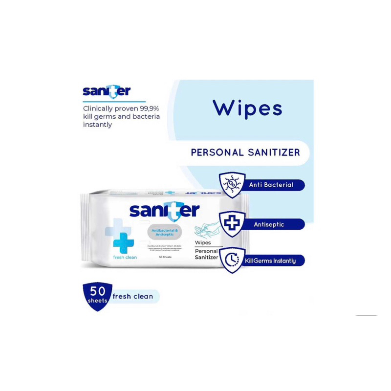 Saniter tissue wipes 50pc