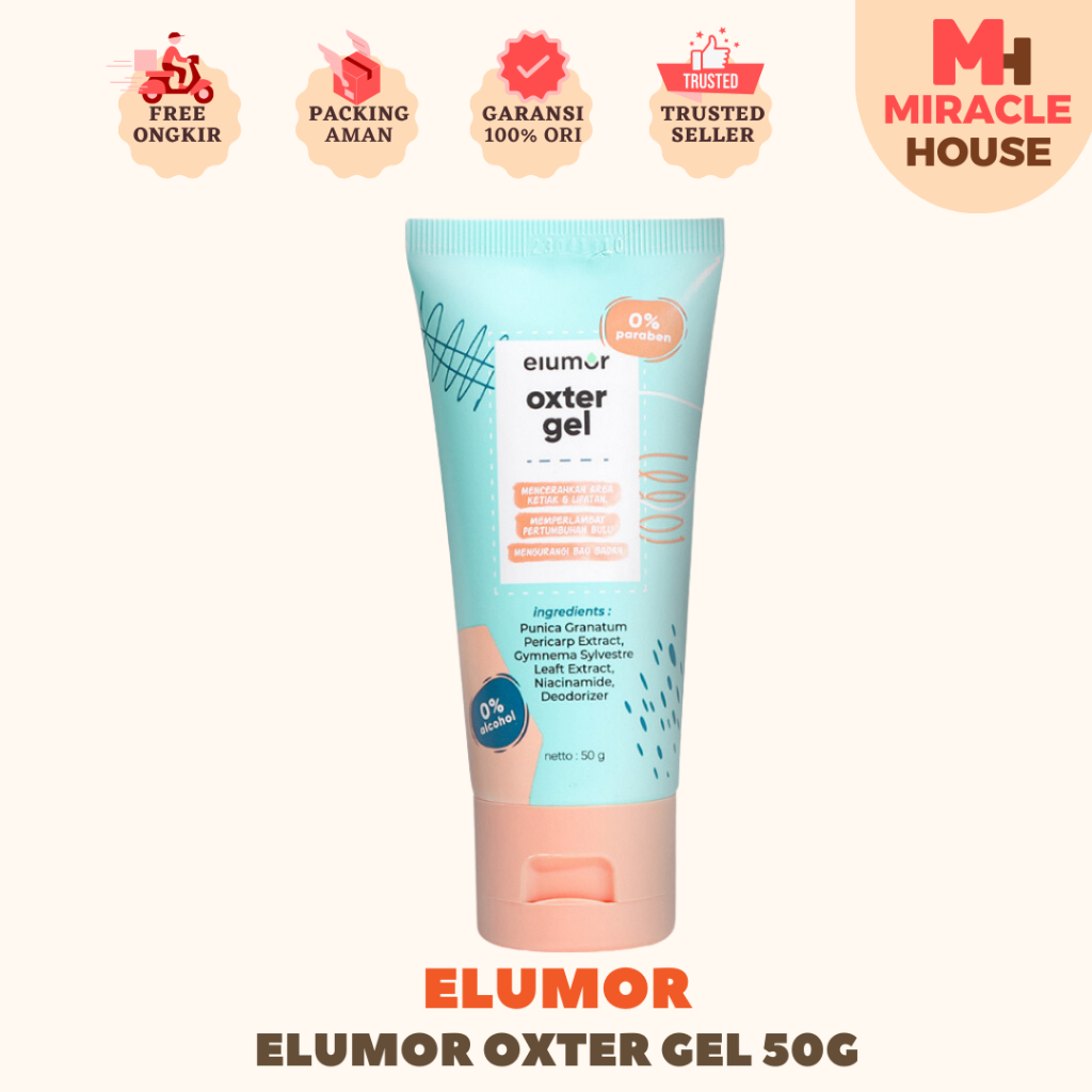 Elumor Oxter Cream Pemutih Ketiak & Pemutih Selangkangan BPOM membersihkan