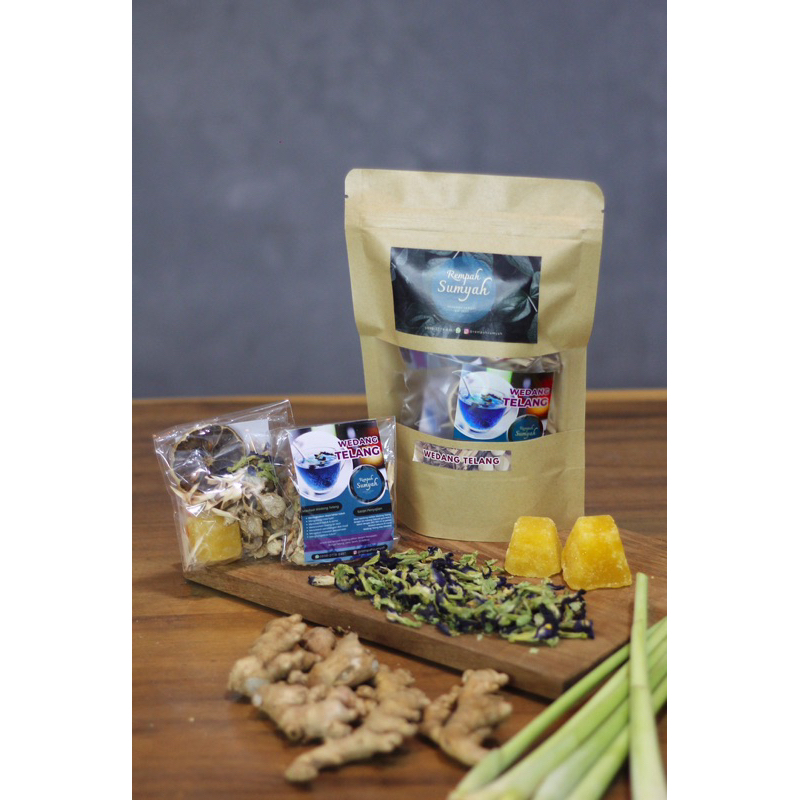 

REMPAH SUMYAH - WEDANG TELANG KOMPLIT GULA BATU JERUK LEMON ISI 5