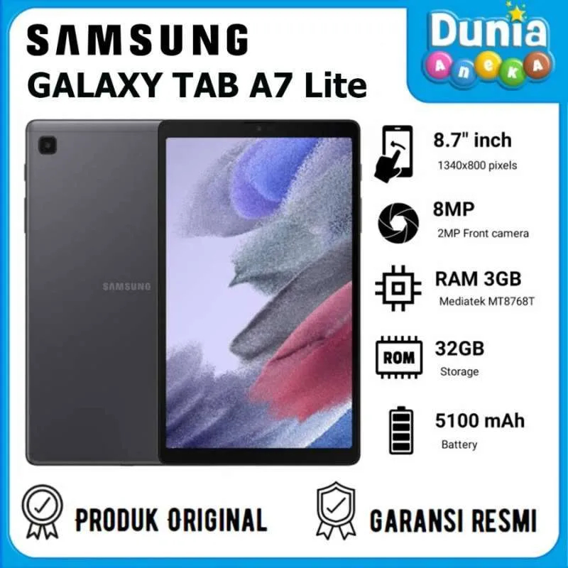 Samsung Tab A7 Lite - Garansi Samsung Tab A7 Lite - Garansi RESMIRESMI