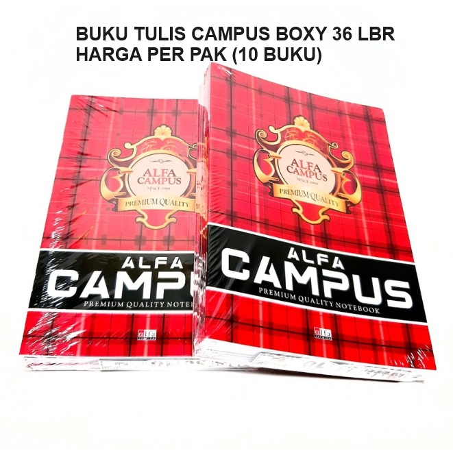 

BUKU TULIS CAMPUS ALFA / ALLSTAR 36 LEMBAR ( 10 BUKU )