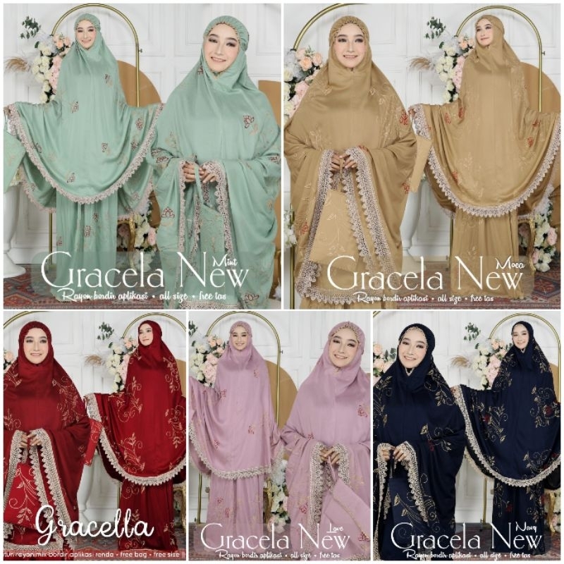 MUKENA GRACELA NEW BY ZAZA STORE