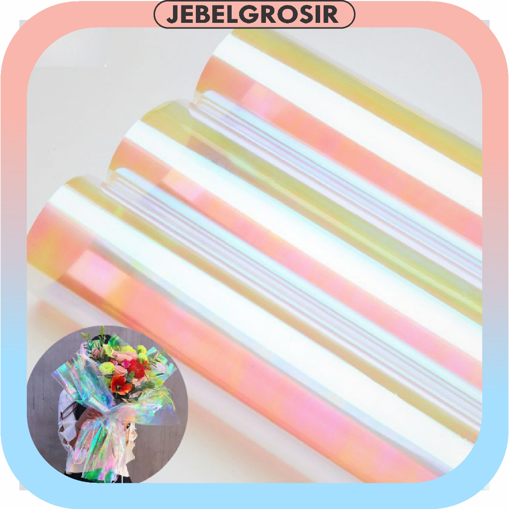 

Hologram Transparent Cellophane Flower Wrapping Paper Kertas Buket Ecer KB6045