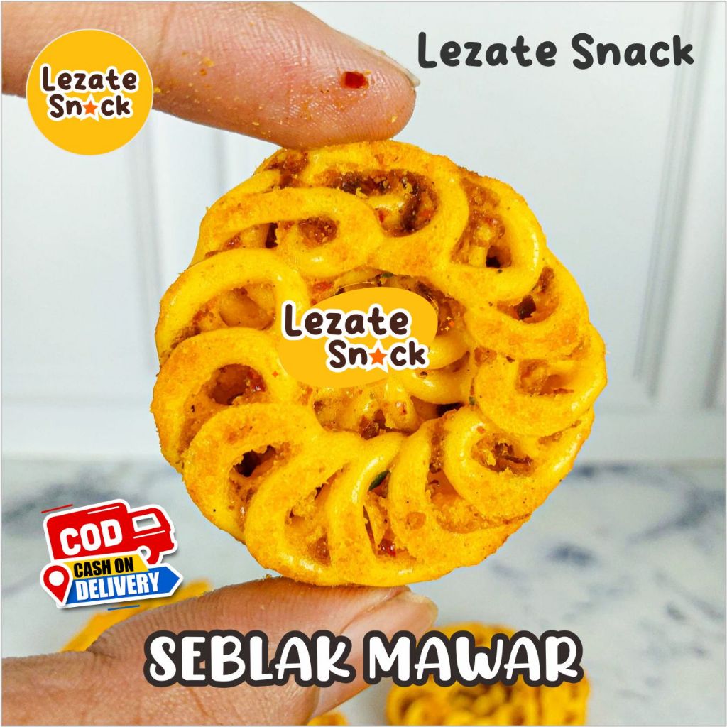 

Sedap Snack - Krupuk Seblak Mawar 100GR Kering Pedas Daun Jeruk Murah Renyah Enak / Kerupuk Sebring Rafael Pedas Bantat Kerupuk Mawar Kuning Raja Ngemil Kang Asep Lezate Snack