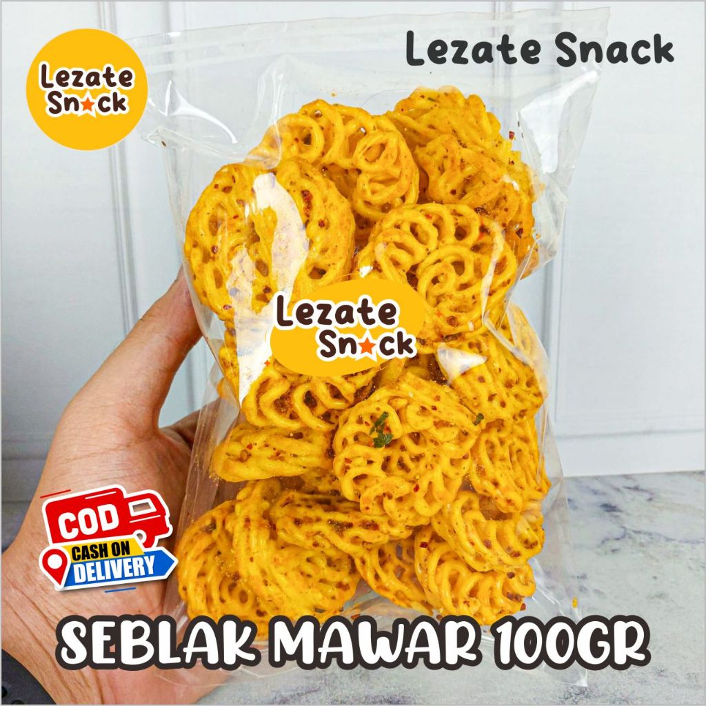 

Krupuk Seblak Mawar 100GR Kering Pedas Daun Jeruk Murah Renyah Enak / Kerupuk Sebring Rafael Pedas Bantat Mawar Kuning Raja Ngemil Kang Asep Lezate Snack