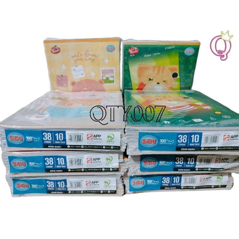 

Buku Tulis Sidu 38 Lembar / Buku Sekolah Anak Karakter Sinar Dunia [PER PACK]