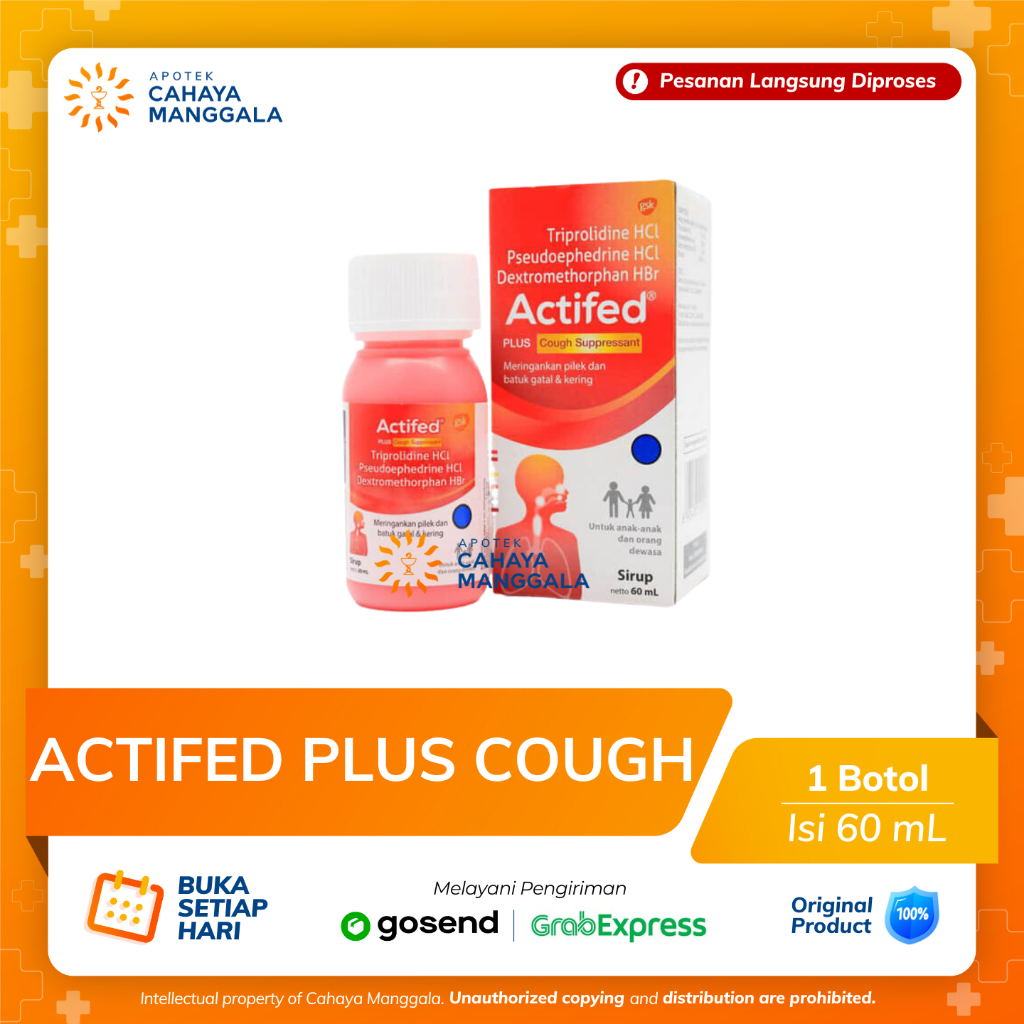 ACTIFED PLUS COUGH SUPRESSANT SIRUP 60 ML