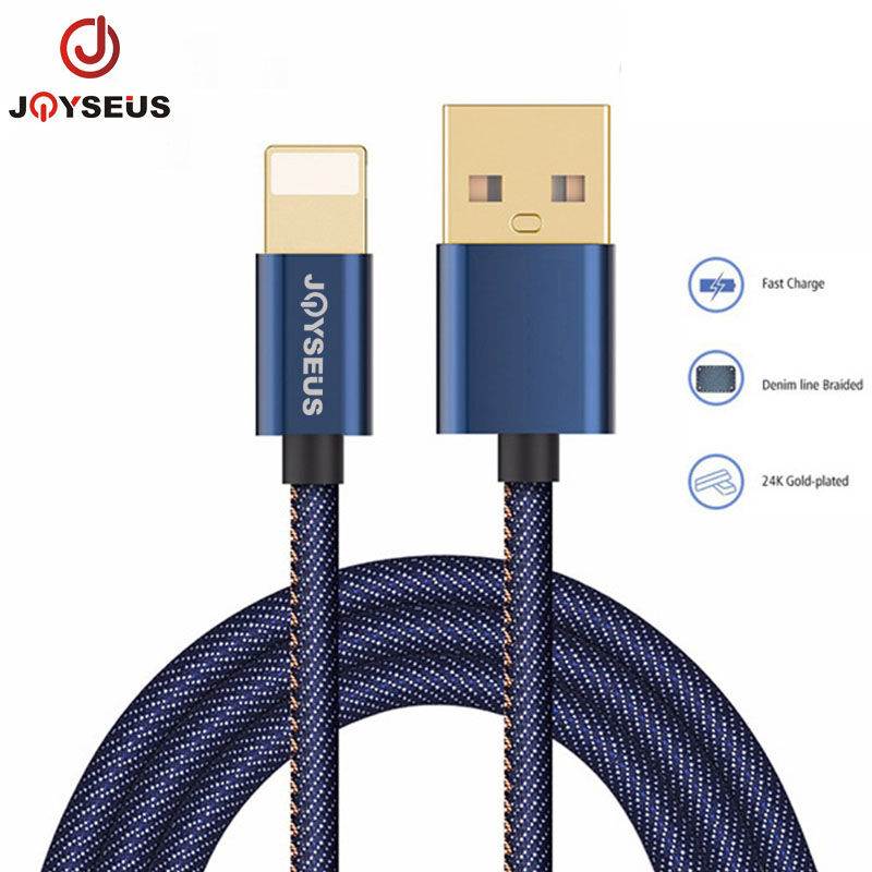 Joyseus Kabel Data Apple Iphone Braided Gold-plated Plug 120CM Fast Charging DC003-CC
