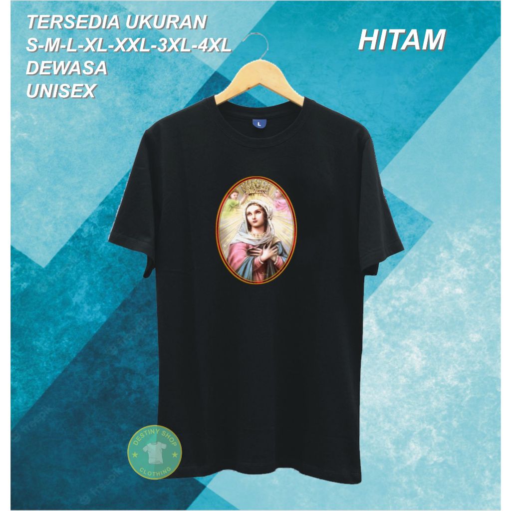 DIMENSI BUNDA MARIA ROHANI PAKAIAN PRIA ATASAN T-SHIRT KAOS GAMBAR DAN KATA LUCU UNISEX