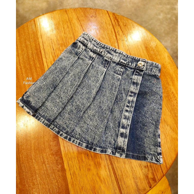 Rok Jeans Lipit anak