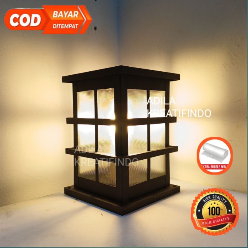 Lampu hias pilar / lampu pagar / lampu teras / lampu tembok pagar / lampu halaman / minimalis PL04 d