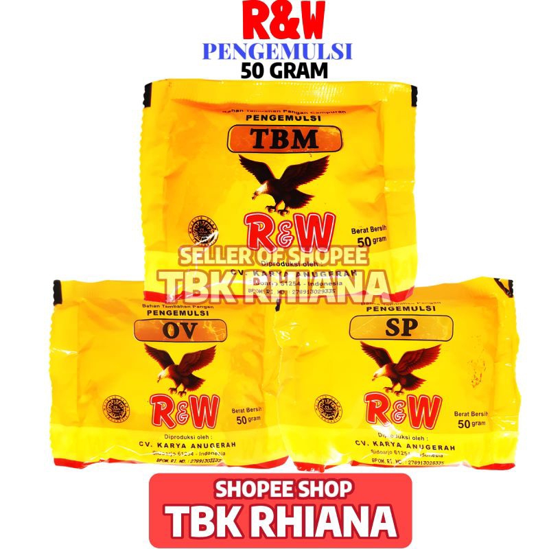 

Pengemulsi Pengembang Kue R&W SP Ovalet TBM 50gr