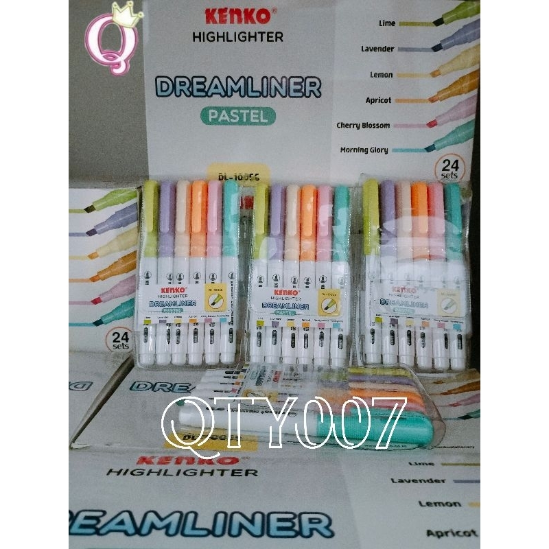 

Highlighter Kenko Dreamliner DL-100S6 Warna Pastel Isi 6 [PER SET]