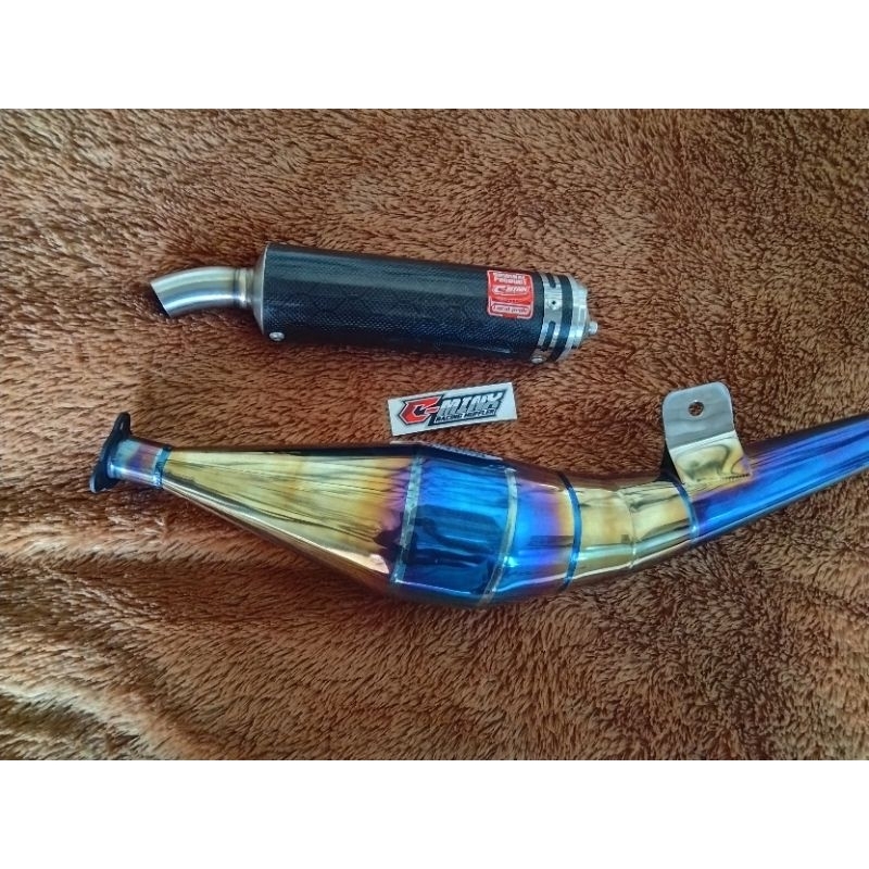 knlpot fizr kolong samping STNLIS blumon slnser carbon serat kevlar