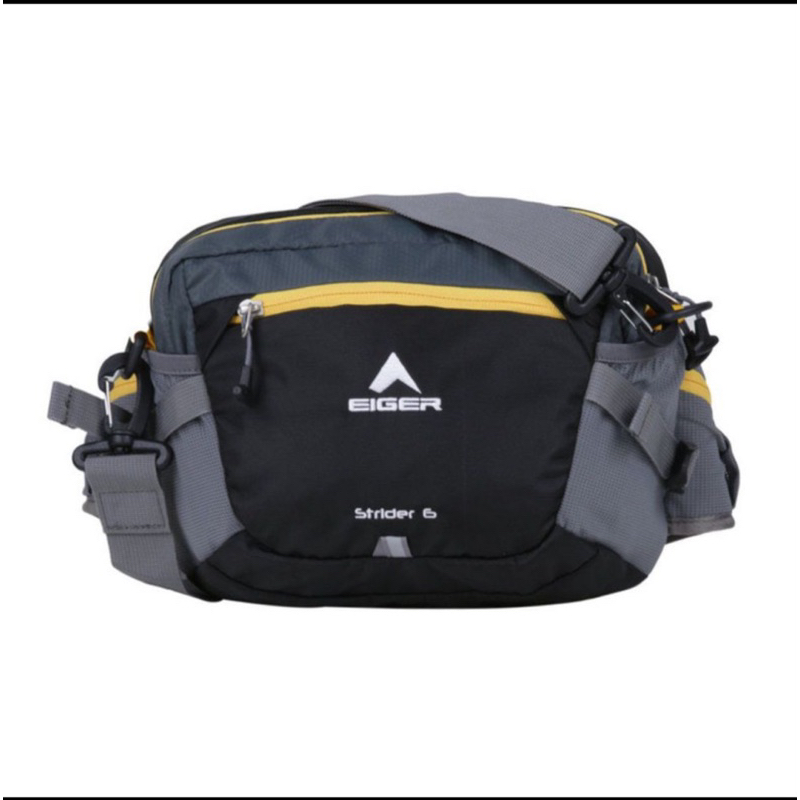 Eiger Tas Pinggang Strider 6L Bag Black - Prelove