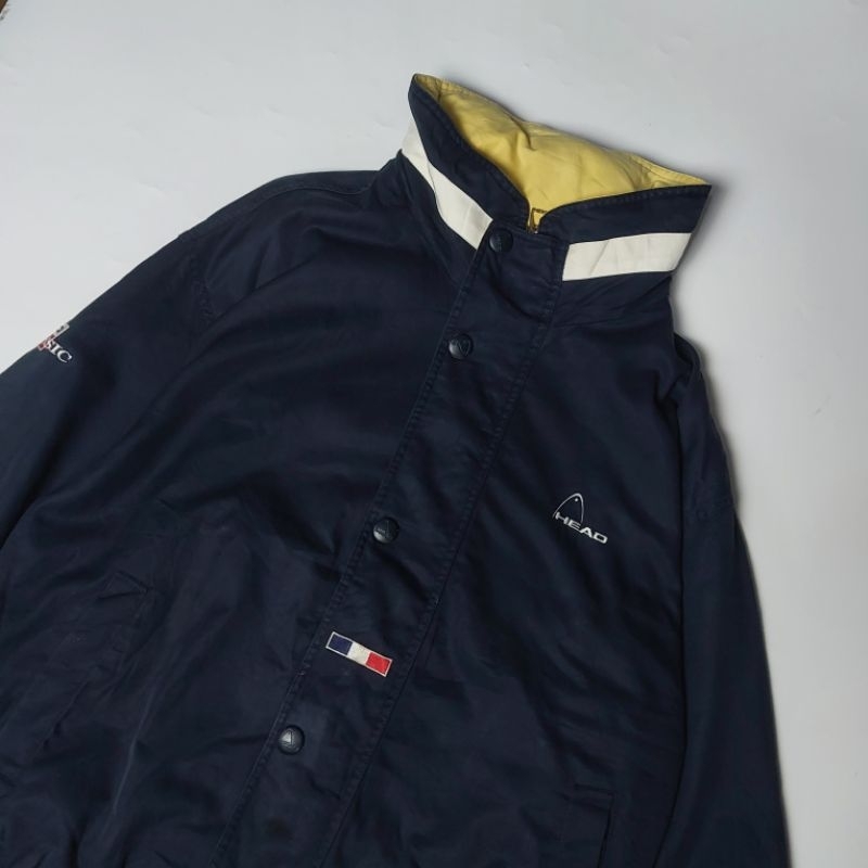 Jaket Vintage Colour Block Head Original