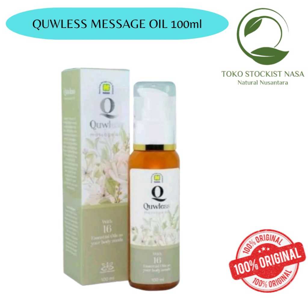 QUWLESS MESSAGE OIL NASA / MINYAK PIJAT NASA ORIGINAL HERBAL ALAMI QULMIGO