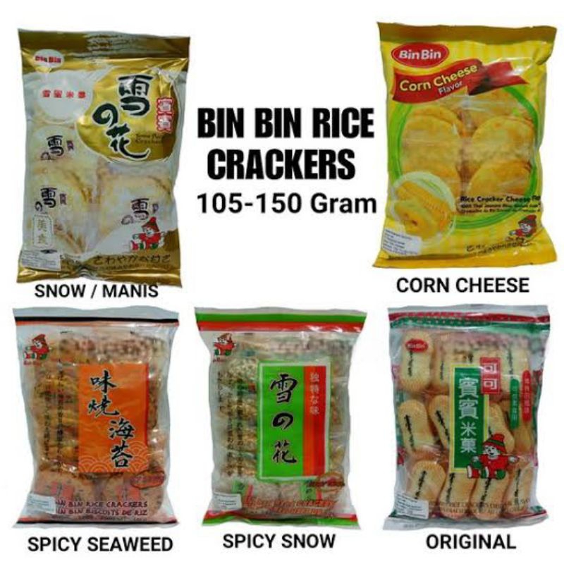 

Bin bin rice crackers / snack import