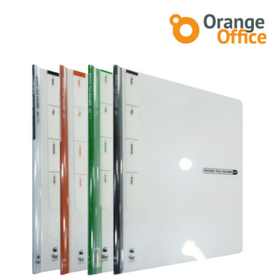 Korea Rail index Bening holder 8mm  (isi 10)/ Orange Office Document Keeper Clear Holder Map File Do