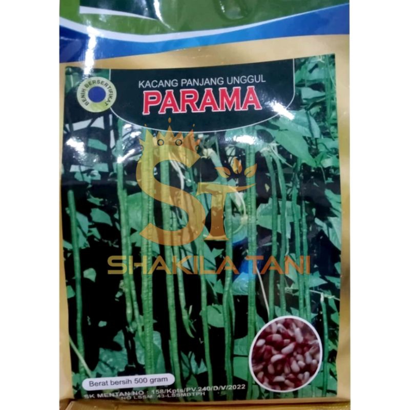 Benih Kacang Panjang Parama Kemasan 500 Gram - Cap Rajawali