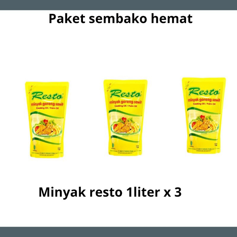 

minyak resto 1liter x 3pcs