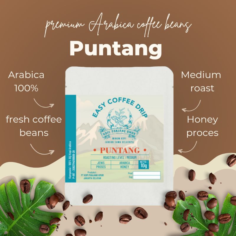 

Puntang Kopi Arabika Puntang Premium Coffee Drip 10g By. Kopi Panjang Umur
