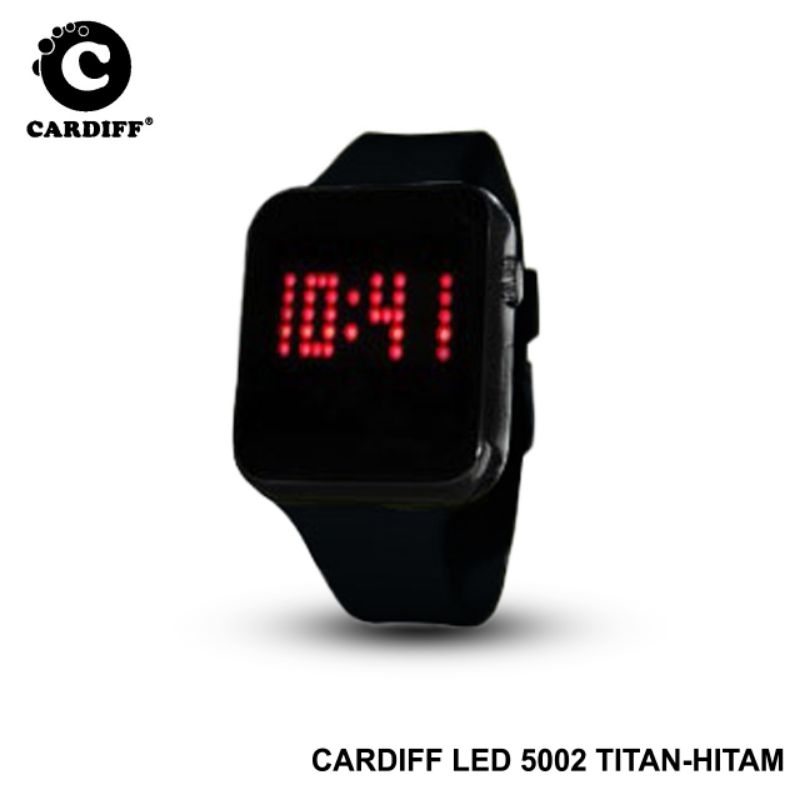 Jam Tangan Cardiff LED Pria / wanita